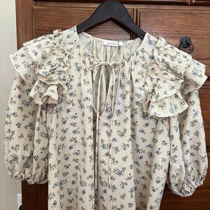 Ruffly Neuflora Blouse